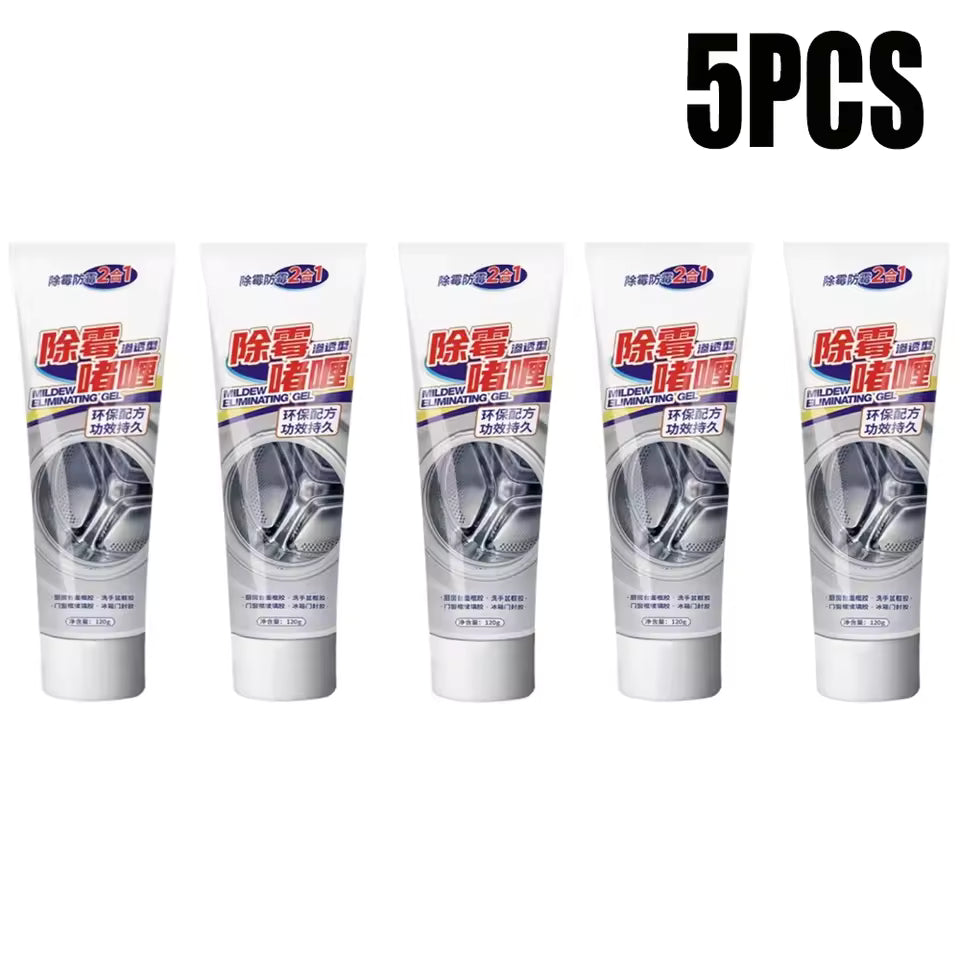 2 pièces Gel dissolvant de moule pour cuisine salle de bains Machine à laver Anti-moisissure Gel de nettoyage réfrigérateur anneau en caoutchouc enlevant le moule