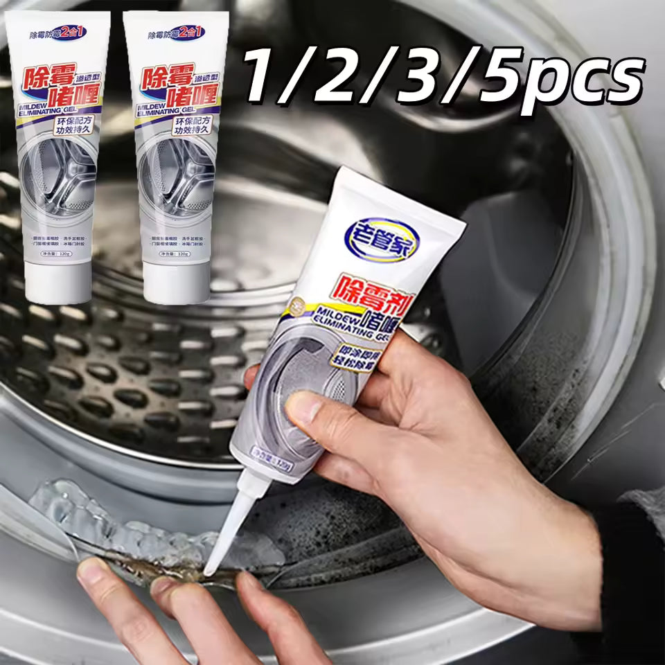 2 pièces Gel dissolvant de moule pour cuisine salle de bains Machine à laver Anti-moisissure Gel de nettoyage réfrigérateur anneau en caoutchouc enlevant le moule