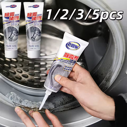 2 pièces Gel dissolvant de moule pour cuisine salle de bains Machine à laver Anti-moisissure Gel de nettoyage réfrigérateur anneau en caoutchouc enlevant le moule