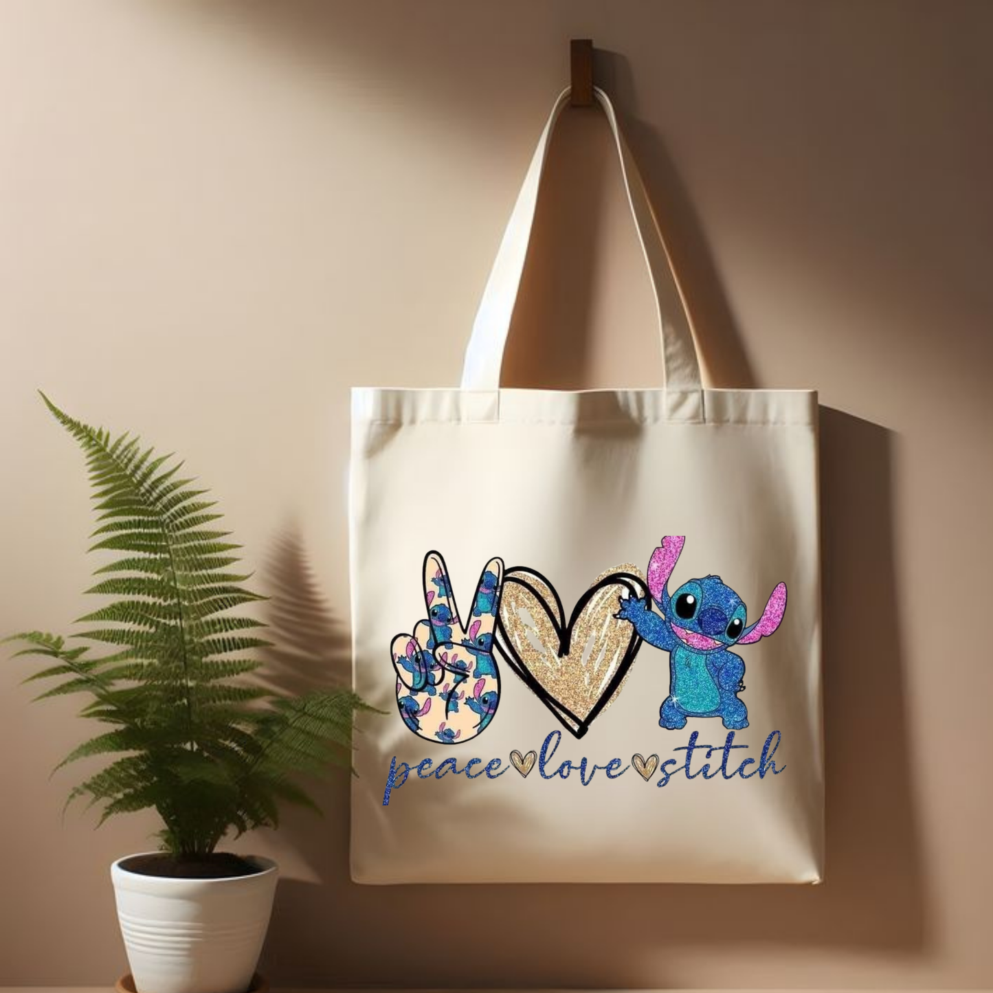 Sac fourre-tout stitch   , sac fourre-tout pour les amoureux des animaux , sac à bandoulière, sac esthétique, tote bag