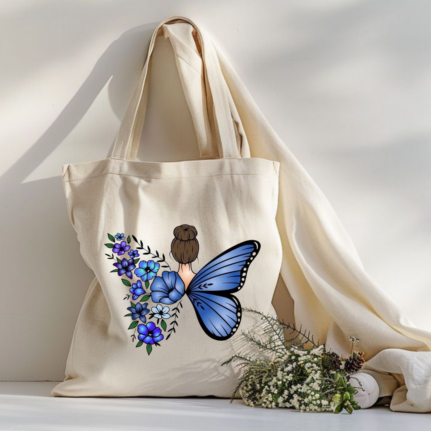 Sac fourre-tout papillon , sac fourre-tout pour les amoureux des papillons, sac à bandoulière, sac esthétique, totebag
